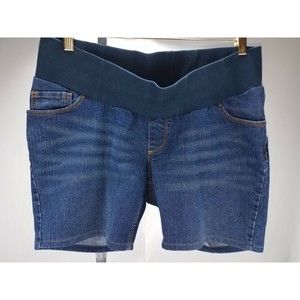 Motherhood women maternity cotton blend short sz. L